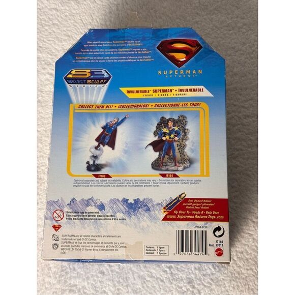 Mattel SUPERMAN RETURNS INVULNERABLE SUPERMAN/S3 Select Sculpt Series - Picture 6 of 6